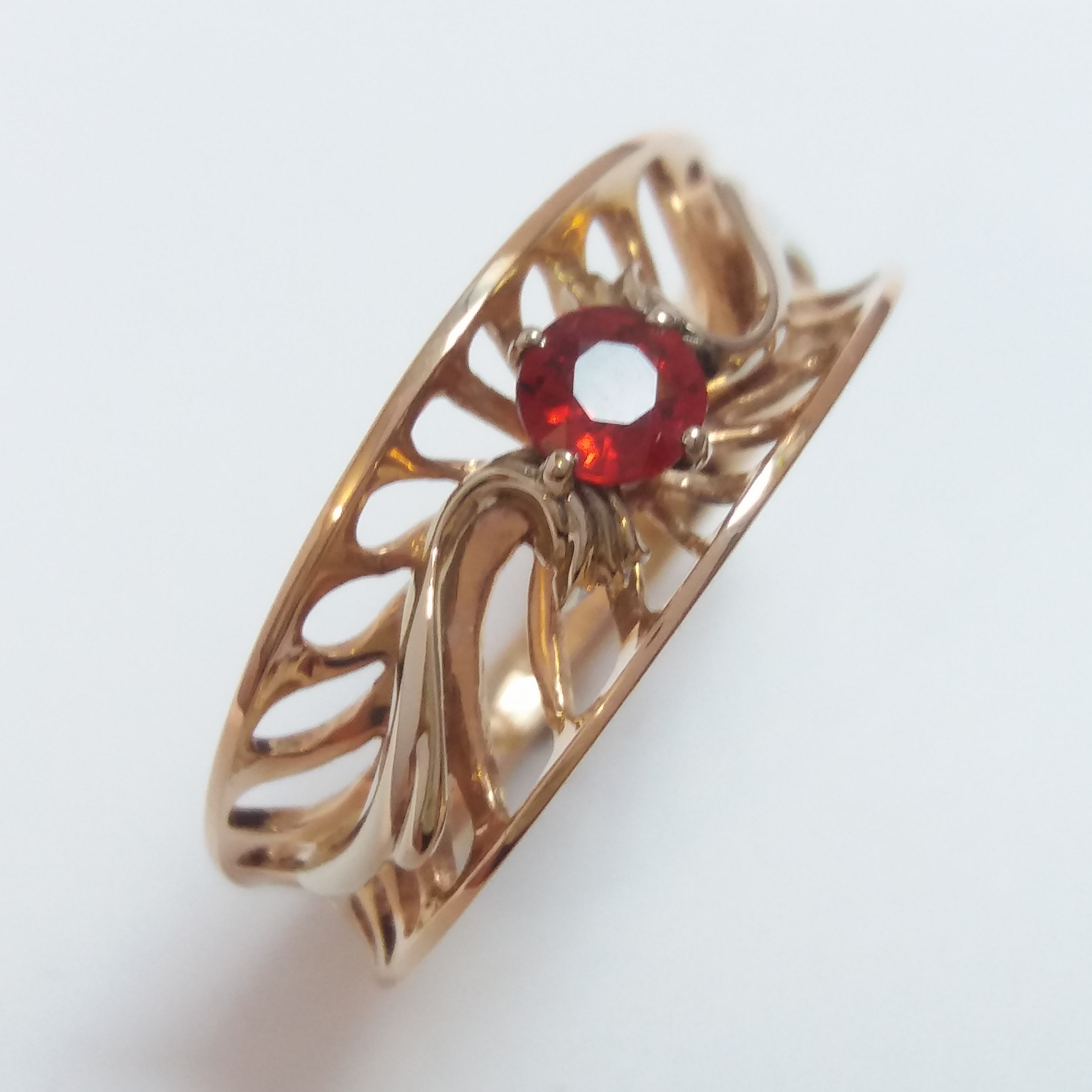 14K GOLD RING GENUINE SAPPHIRE
